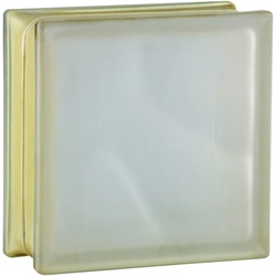 Fuchs Design Glasbaustein, BxH: 190 x 190 mm - goldfarben