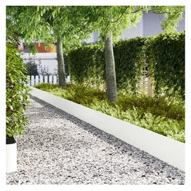 vidaXL Raseneinfassung 100 x 0,05 x 20 cm 10 Stück Weiß
