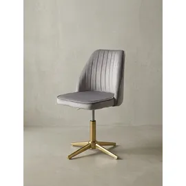 KADIMA DESIGN Drehstuhl Tanaro Samt grau