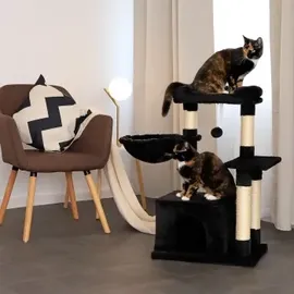 LIONTO Kratzbaum 85 cm schwarz