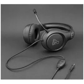 THE G-LAB Gaming Headset for PC PS4 PS5 Xbox Switch Gaming Headset with Microphone Foldable Stereo, Strong Bass Microphone 3.5mm Jack (Black)