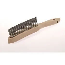 Lessmann Kehlnahtbürste L.290mm 0,35mm Stahldraht Besatz-L.135mm 3-reihig