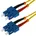 helos LWL Patchkabel SC/SC Duplex- 9/125μm OS2 gelb