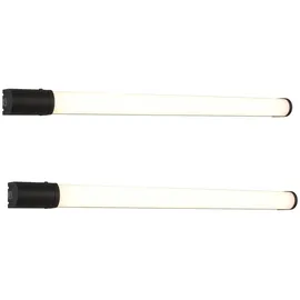 meine wunschleuchte Spiegelleuchte 2er Set Warmweiß 79 cm Schwarz