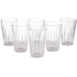 APS Trinkbecher 6er Set 150 ml "CRYSTAL" in Transparent Ø 7 cm, H: 9,5 cm | Gr.: onesize