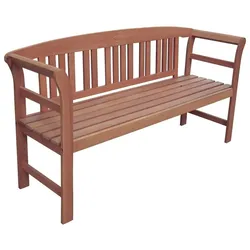 3-Sitzer Gartenbank Holzbank Bank Parkbank Garten Terrasse Holz mit Rose