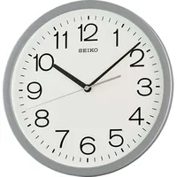 Seiko QXA847N 31 cm Quarz Wanduhr silber/weiß