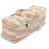 Bodhi ETHNO Collection: Yoga Kit Bag Jacquard-Webstoff, apricot-hellblau gemustert blau No Size