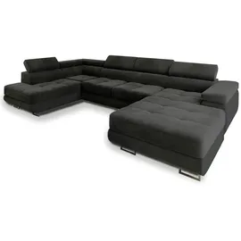 masseno Wohnlandschaft Casone ¦ schwarz ¦ Maße (cm): B: 345 H: 90