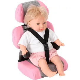 Bayer Chic 2000 Puppenautositz grau/rosa