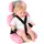 Bayer Chic 2000 Puppenautositz grau/rosa