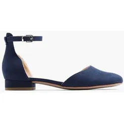 Spangenballerina - Damen - navyblau