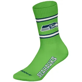 NFL Socken, 3er Pack Stretch-NFL 3Pack Crew Socks, bunt|grün 39-42
