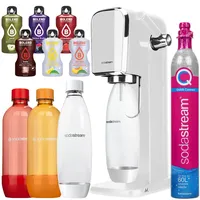 Trinkwassersprudler SODASTREAM Art White + 3 Flaschen + Bolero