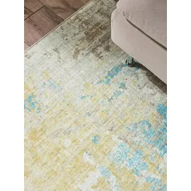 benuta pop Teppich, Gelb, Textil, Abstrakt, Rechteckig, 200x300 cm, Oeko-Tex® Standard 100, wasserabweisend, Teppiche & Böden, Teppiche