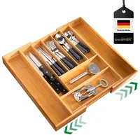 Bremermann Besteckkasten,, Braun, Holz, 50x5x44.7 cm, Küchenzubehör, Besteckkästen