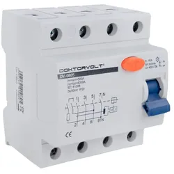 Doktorvolt Fehlerstrom-Schutzschalter Typ A 300mA 40A 4P RCD 0805