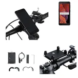 K-S-Trade Smartphone-Halterung für Samsung Galaxy XCover 5, (Handyhalterung das Fahrrad Halter Lenkstange Fahrradhalterung) schwarz