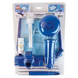 Happy People Poolpflegeset 5-teilig mit Kescher & Bodensauger