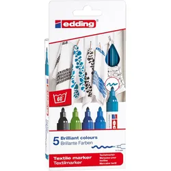 Textilmarker edding 4500 creative 2-3mm VE=6x5 Farben