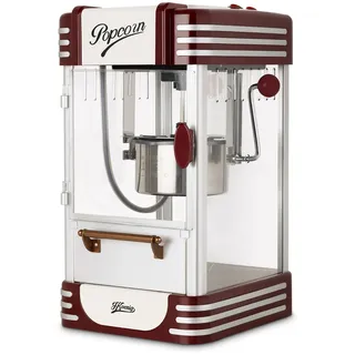 h.koenig Pop330 Popcornmaschine Silber Retro-Design,