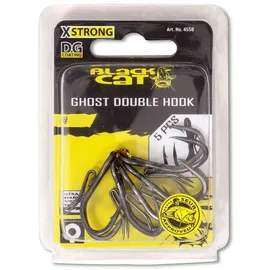 Black Cat Ghost Zwillingshaken DG - 5 Wallerhaken, Größe:4/0
