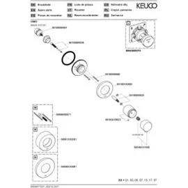 Keuco IXMO Umstellventil Absperrventil Schwarz 59548011001