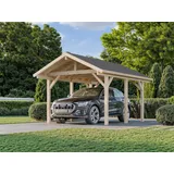 Palmako Carport Robert 3,15 x 3,72 m weiß lackiert inkl. Pfostenanker