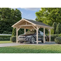 Palmako Carport Robert 3,15 x 3,72 m weiß lackiert inkl. Pfostenanker