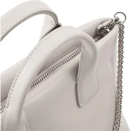 Dudu Ibiza Henkeltasche Leder Weiß/Grau