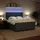vidaXL Boxspringbett 180 x 200 cm Dunkelgrau