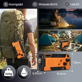 Extralink Kurbelradio orange