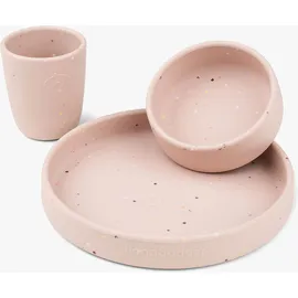 Done by Deer Confetti Baby-Geschirr rosa 3 El.