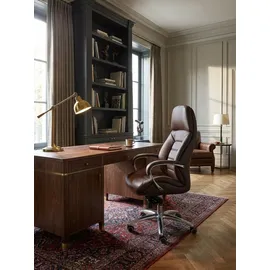 KADIMA DESIGN Chefsessel Echtleder Braun