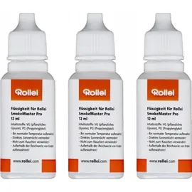 Rollei Ersatz-Flüssigkeit für SmokeMaster Pro 3er Set