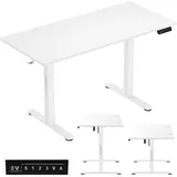 mark adler Leader 7.0 | Höhenverstellbarer Schreibtisch Stehtisch | 120x60 cm | 3 Memory-Steuerung Memoboard | Weiß