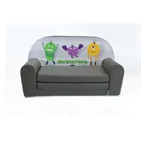 FORTISLINE – Kindersofa MINI ausklappbar 40x78x45cm - Kindersofa für Kinder 2in1 - Kindercouch ausklappbar - Schlafcouch aus Schaumstoff - Abnehmbarer Bezug - Viele Motive
