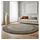 KADIMA DESIGN Teppich Hochflor Langflor Bordüre Kuschelig Waschbar Strapazierfähig Wohnzimmer Schlafzimmer Rund Taupe 120x120 cm – RHEIN von Kadima Design