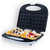Elektrischer Waffeleisen 2 Dicke Belgische Waffeln, Antihaftbeschichtete Platten