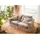 Massivmoebel24 Hussensofa 2-Sitzer 196x108x76 beige KINGSTON