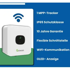 sunpro power Growatt MIC 800 TL-X Wechselrichter 1-Phase Photovoltaik WIFI Wechselrichter 800W für Mini PV Anlage