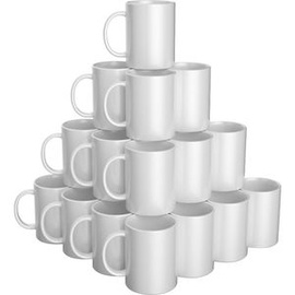 Cricut Kaffeebecher Ceramic Mug Blank 2008943, Keramik, weiß, 340ml, 36 Stück