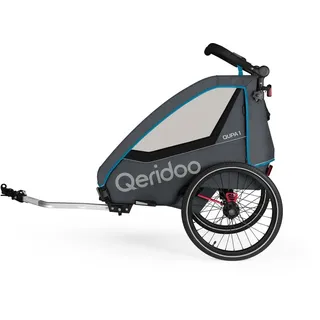 Qeridoo QUPA 2 Kinderanhänger blau