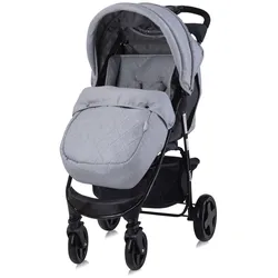 Lorelli Kinderwagen Buggy Olivia, Zubehörbox, Fußabdeckung, verstellbar, Korb grau