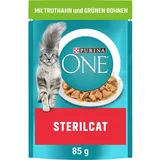 PURINA ONE STERILCAT Nassfutter für sterilisierte Katzen Truthahn 26x85g