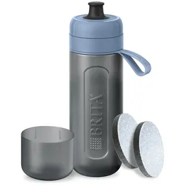 Brita Active blau 2-Scheiben-Filterflasche - Silber
