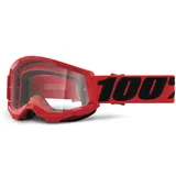 100% Strata 2 Kinder Goggle-Rot-One Size