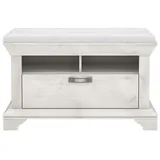 Forte Kashmir Schuhschrank 98,5 x 62 x 46,2 cm weiß