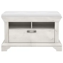 Forte Kashmir Schuhschrank 98,5 x 62 x 46,2 cm weiß