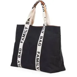 CHILDHOME Wickeltasche Family Bag Signatur Canvas Schwarz